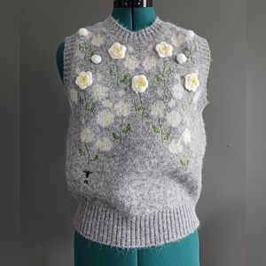 Christian Dior Vest Size US 8, Wool Blended